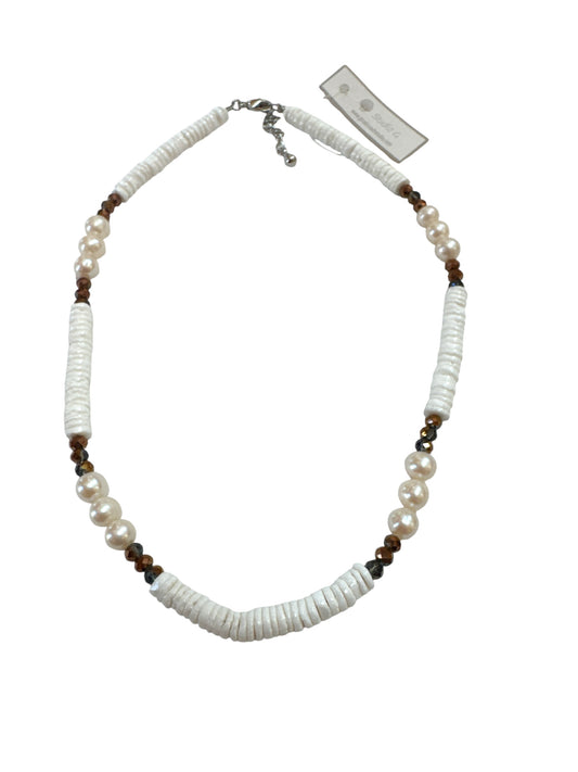 Shell Crystal Pearl Choker