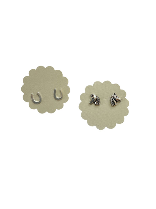 Horsey Stud Earring