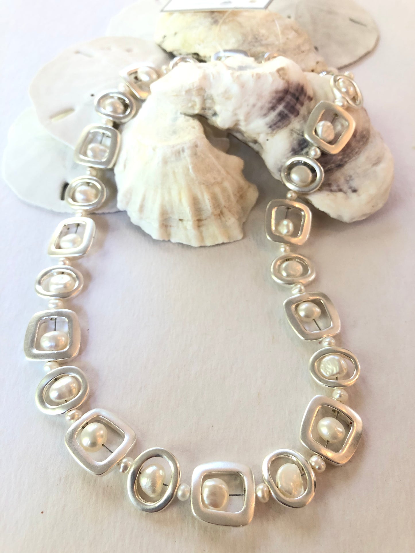 Modern Necklace with Magnet Clasp