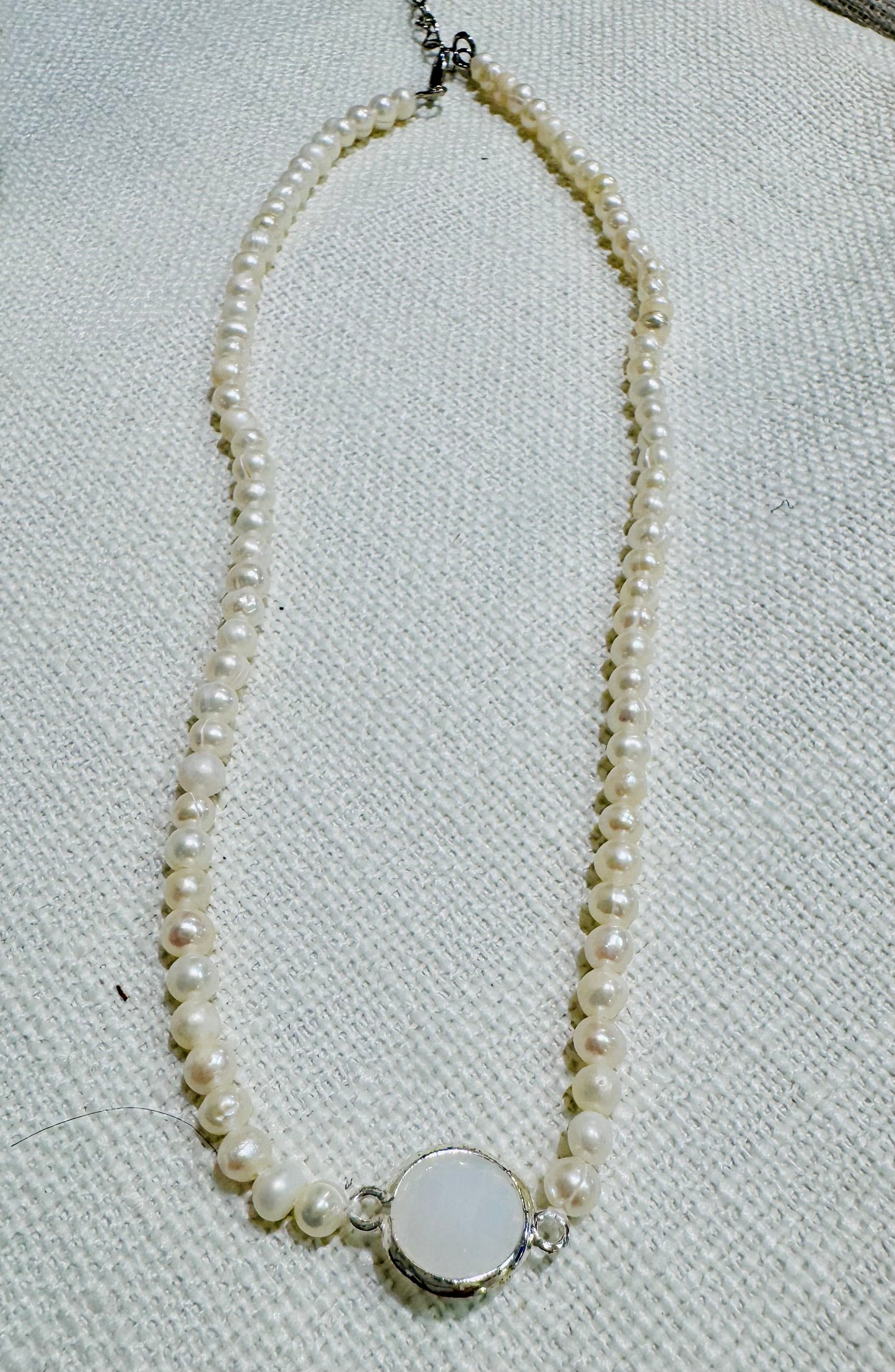 Sweet Freshwater Pearl with Colorful Dot Center