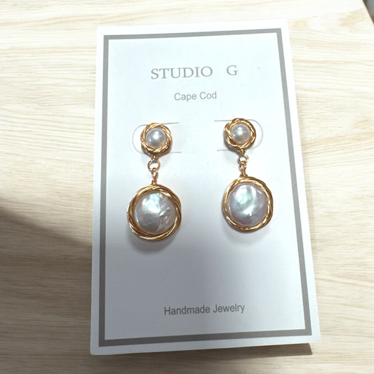 Double Coin Earring